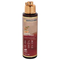 ROOTS AND HERBS 아유르베다 내추럴 트리트먼트 100% 비건 파라벤 무함유 영양 아르간 페이셜 클렌저 남성 및 여성용 - 100ml