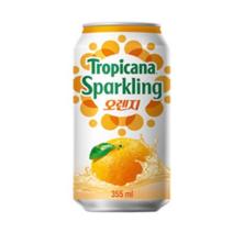 롯데칠성음료 트로피카나 스파클링 오렌지 355ml, 35개