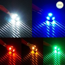 SB 12V-24V겸용 차량용 자동차 꼬마전구타입 5050 3칩 5발 국산 무극성 LED전구, 12V, 화이트