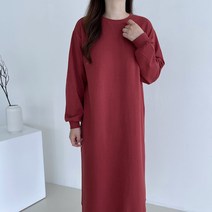 바이엘르 부드러운 빅사이즈 맨투맨 롱 원피스