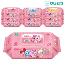 모나리자 캐치 티니핑 아기물티슈 70매 10팩, 단품