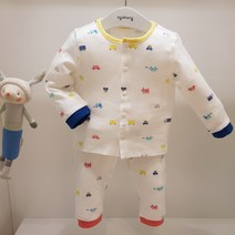 아가방 23 베이비페어! 상큼컬러 호텔이불처럼 뽀송 무형광 실내복 상하세트! 베이비 붕붕이 좋아해 긴소매 유아 상하복! 딱 좋은 중간두께 놀이복 슬리퍼존 외출복