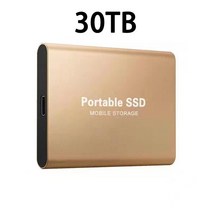 SSD 외장 플래시 드라이브 타입-C USB3.1 30 테라바이트 16 8 휴대용 4 미니 슬림 고속 전송 장치, 21 Gold-30TB