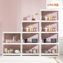 스피드랙 3단 4단 5단 화이트 앵글 철제선반 무볼트 조립식 선반 베란다 펜트리 선반장 창고 수납 다용도, 4단   1200   600   2100