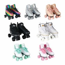 휠러스 롤러스케이트 롤러슈즈 어린이 키즈 아동 성인 바퀴달린신발 4바퀴 인라인, 블랙실버