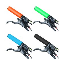 발통마켓 자전거 실리콘 핸들 그립 쿠션 바엔드 미끄럼방지 스폰지, 컬러스펀지그립(블랙1set)