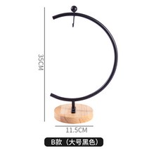 공장 현물 도매 이끼 식물 미경관 생태병 철골 G형 나무 밑 유리병 공예 철골, 55개 이상 (유리병 및 식물 제외), 라지 블랙 【11.5*35cm】