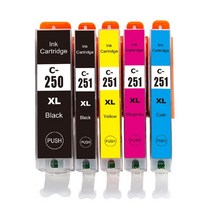호환 잉크 카트리지 4X PGI 250 CLI 251 XL 교체 PGI250 CLI251 IP7220 MG5420 MX922 722, 01 CHINA, 1set