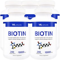 [미국번개배송] 착한명품 마이라이프 내추럴스 비오틴 10000 mcg 240정 5병