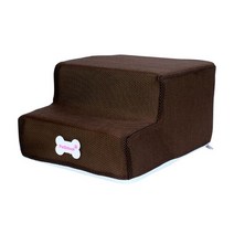 강아지 드라이룸 개계단 부드러운 침대 사다리 애완 동물 3 단계 작은 고양이 램프 미끄럼 방지 이동식 케, 01 1