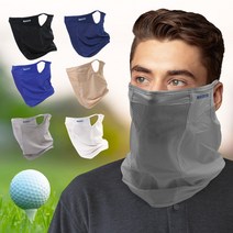 양면 메쉬 여름 햇빛가리개 귀걸이형 골프마스크 멀티스카프 자전거 햇빛가리개 오토바이마스크, 회색, 민자
