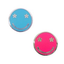 아트박스/로고마크 스마일(블루 핑크)뺏지