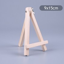 강의대 걍연대 교수대 연설대 학교 학원 단상 사회대 웨딩홀 예식장 Natural Wood Mini Easel Frame Tripod, 03 9x15cm