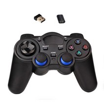PSP/PC/태블릿/TV 박스/안드로이드 전화 게임 컨트롤러 용 2.4Ghz 무선 패드 OTG 컨버터가있는 조이스틱 조, 한개옵션1, 02 Black