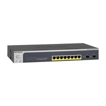NETGEAR의 10포트 PoE 기가비트 이더넷 스마트 스위치 GS110TPP - 매니지드 인사이트 클라우드 관리 옵션 PoE+ 8개 120W 업그레이드 가능 1G 업링크, 10 Port | 8xPoE+ 190W | 2xSFP