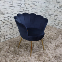 ( 국내 배송 )북유럽 유니크 플라워 디자인 의자 (4 COLOR), 4번)다크블루