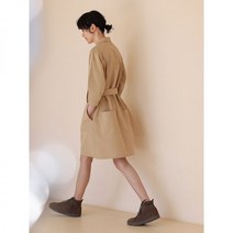 홍콩 수입보세의류 봄 코튼 포켓 원피스