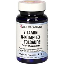독일 Gall Pharma 비타민B 복합 영양제 120캡슐 엽산 GPH, 120 캡슐