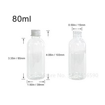 화장품 케이스 알루미늄 스크류 캡이 있는 플라스틱 여행 빈 리필 가능한 5ml 100ml PET 100 개, 9.80ml 0.22r 10g