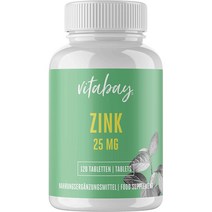 비타베이 아연 50 50mg 원소 함량 아연 프리미엄 품질 독일산 120정