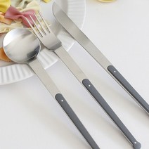 손님 초대상 식기 디너 스푼 포크 나이프 식사 숟가락 양 예쁜 선물 커트러리 결혼, 나이프 네이비, 본상품선택