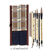 Chinese Brush Writing Brush for Professional Calligraphy Kanji Japanese Sumi-e Drawing (8-Pieces Se, 1
