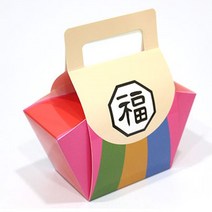 돌답례상자 GM22 색동바구니상자 2장-72394EA