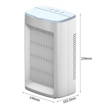 500ML Electric Portable AC Air Conditioner Fan Humidifier Purifier Cooler with Lights USB Mini Deskt, 02 Air Cooler B, 한개옵션1