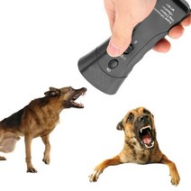 반려동물칩 애완 동물 강아지 LED 손전등과 새로운 초음파 안티 짖는 조련사 체이스 훈련 혐오 제어와 더블, 01 2