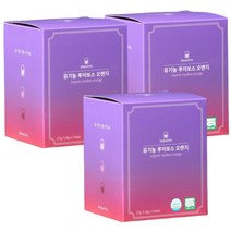 프리미엄 오가닉 유기농 TEAUMM 루이보스 오렌지 차 온가족이 마시는 청정 루이보스티 식약청 안전관리 농림축산식품부 인증 45T 3박스