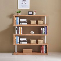 A229 (ㄹ) 4단 책장 4colors(착불), 색상:화이트
