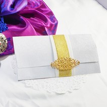 청첩장 결혼식답례 용돈 봉투 초대장 예단 상품권 백색 꽃