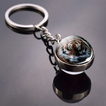 검은호랑이 키링 키홀더 임인년 2022 머리 그림 호랑이 Keyfob 반지 열쇠 선물 공, 04 4