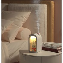 미피 가습기 케릭터 가습기 사무실용 탁상용 USB 가습기 미니가습기, 화이트