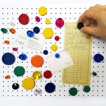 크레망 큐티 자석 캡 자석홀더 메모홀더 냉장고자석 칠판자석 장구자석 단추자석 칼라자석, 큐티 홀더, 빨강