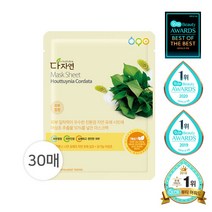 다자연 어성초 마스크팩 30매, 30개