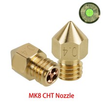 3D프린터 3D프린팅 3D스캐너 3D프린터소모품 최신 MK8 클론 CHT 노즐 황동 구리 1.75mm 고속 3D 프린터 용, 02 2 PC 0.4mm_01 MK8