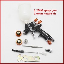 본타일건 페인트 에어리스 도장기 1.2mm 스프레이 건 1.0mm 노즐 키트 400cc250cc 탱크 에어 스프레이 건( 믹싱 컵 및 어댑터 포함) 미니 스프레이 건 스프레이 건, 협력사, 하나의 탱크