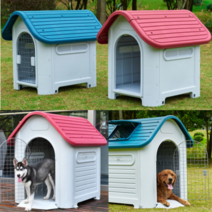 실외 예쁜 플라스틱 개집 견사 견집 강아지집 애견 펫 코스트코 리트리버 진돗개 특대형 대형 중형 소형 만들기, 그린