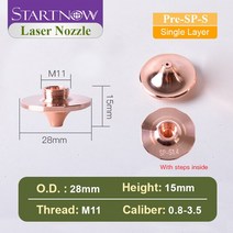 Startnow-Precitec 레이저 노즐 SP 시리즈 싱글 더블 레이어 파이버 레이저 커팅 노즐 한스 커팅 머신 부, 3.0_Pre-SP-S
