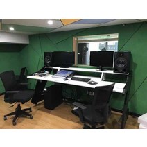 피아노 건반 편곡 작곡 스피커 미디 데스크 경제 단단한 나무 테이블 전기 스튜디오 작업 음악 배치 믹서, [14] 180 크기 테이블 데스크탑 블랙 피트 화이트, [01] 조립하기