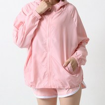 제이앤티 여성용 시원한 후드 바람막이 점퍼