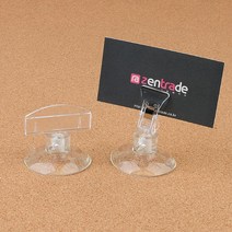 흡착판 메모클립 명함꽂이 가격표홀더 10p 세일POP 매장 인테리어 촬영소품 플리마켓, 1개