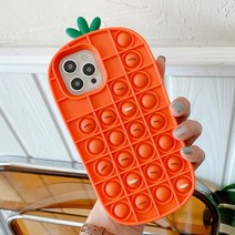 수나르 팝잇 아이폰SE3 SE2 XR XS 맥스 X 8 7 6 플러스 캐릭터 푸쉬팝 실리콘 케이스, 선택완료, 아이폰XR/spc215 레드가재