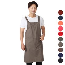 DAE47 남여공용 빅사이즈 큰 미술 공방 카페 앞치마, DAE47 다홍, 1개