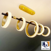 링 LED 인테리어 카페 로비 사무실 크리스탈 골드 다이닝 조명 식탁 전등, A.심플링