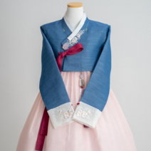 하늘달한복 [한복대여] 청린1 - 고품격 하객 혼주 결혼식 신부 예식한복 한복 세트