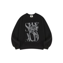 [빠른출고]슬로우애시드 피치스킨 러스티 로고 스웨트셔츠 [블랙] PEACH SKIN RUSTY LOGO SWEATSHIRTS [BLACK]