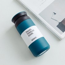 예쁜 보온보냉 물병 물통 스테인레스텁 텀블러 분유보온병, 블루