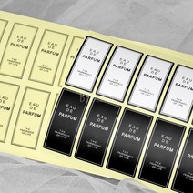 오드퍼퓸 롱 스티커 3종, 1 투명 금박(1장 14매입)